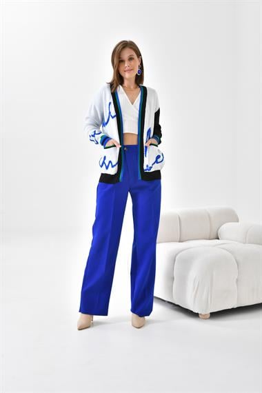 FTZ Women Kadın Havlu Detaylı Hırka  Ekru 20400