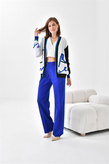 FTZ Women Kadın Havlu Detaylı Hırka  Ekru 20400