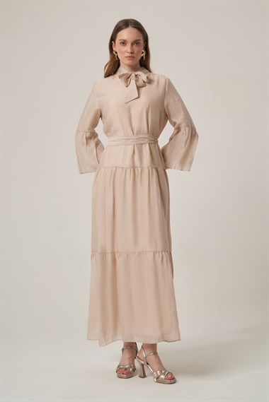 FTZ Women Kadın Helena Elbise  Beige 31408