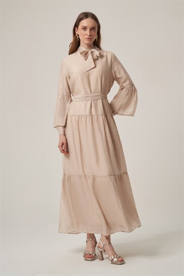 FTZ Women Kadın Helena Elbise  Beige 31408