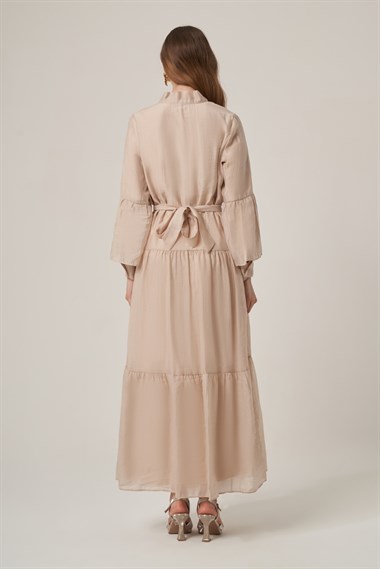 FTZ Women Kadın Helena Elbise  Beige 31408