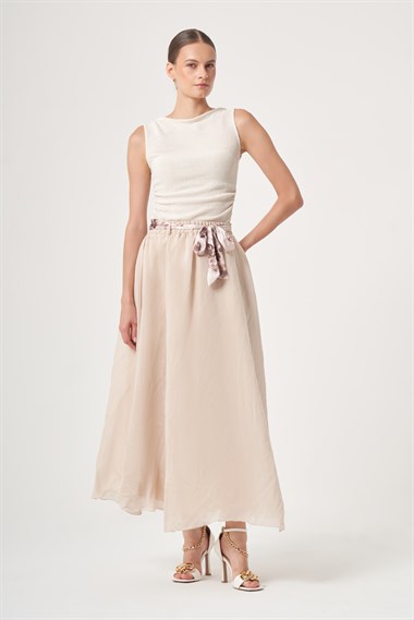 FTZ Women Kadın Helena Etek  Beige 31422