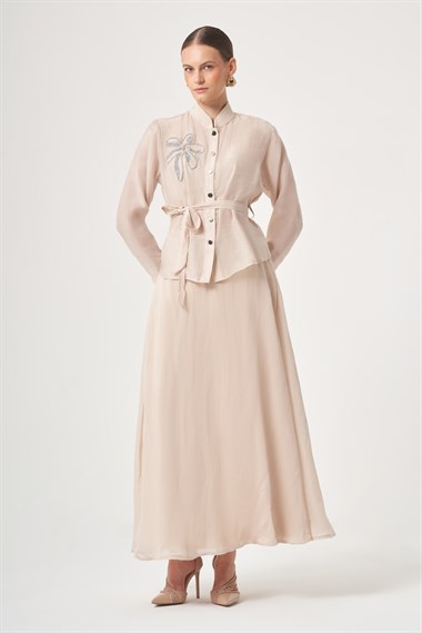 FTZ Women Kadın Helena Etekli Takım  Beige 31455
