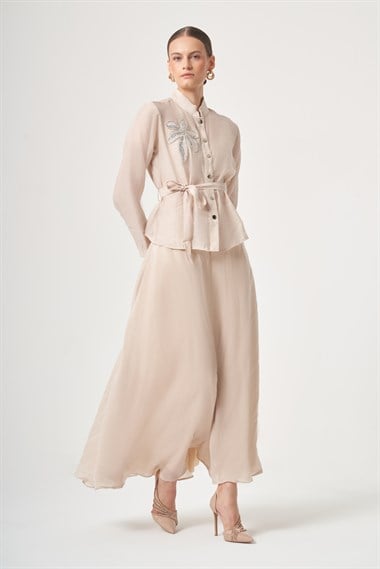 FTZ Women Kadın Helena Etekli Takım  Beige 31455