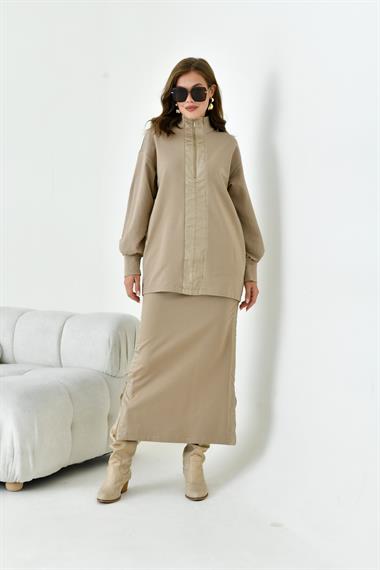 FTZ Women Kadın İki İp Safir Takım  Beige 30951
