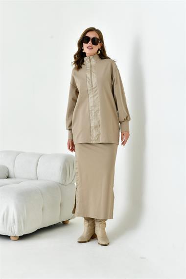FTZ Women Kadın İki İp Safir Takım  Beige 30951