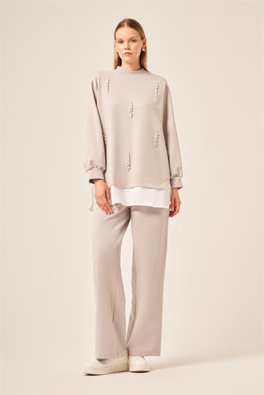 FTZ Women KADIN İKİ İP TAKIM  Gri 31203