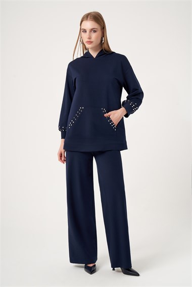 FTZ Women Kadın İki İp Trok Detayi Takım  Lacivert 31504