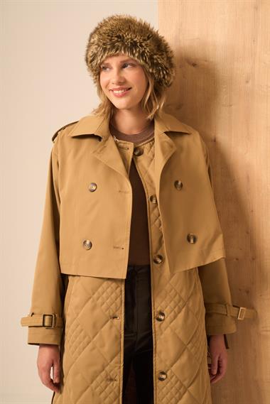 FTZ Women Kadın İkili Trenç  Taba 31253