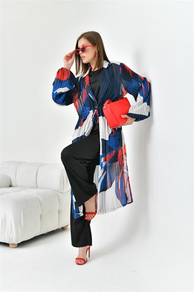 FTZ Women Kadın İpek Şifon Üçlü Takım  Siyah 30834