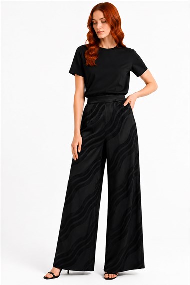 FTZ Women Kadın Jakar Pantolon  Siyah 31452