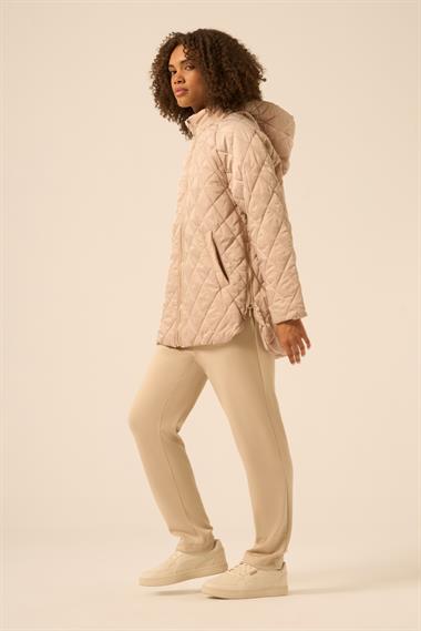 FTZ Women Kadın Kapitone Kaban  Beige 30966