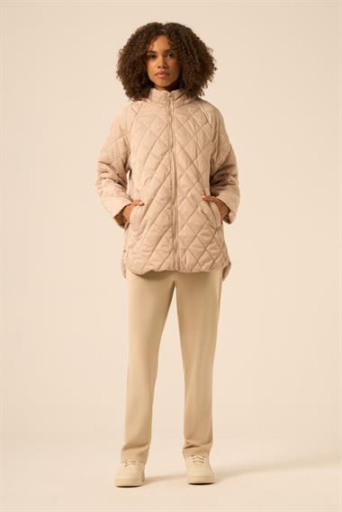 FTZ Women Kadın Kapitone Kaban  Beige 30966