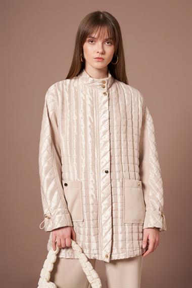 FTZ Women Kadın Kapitone Takım  Beige 31289