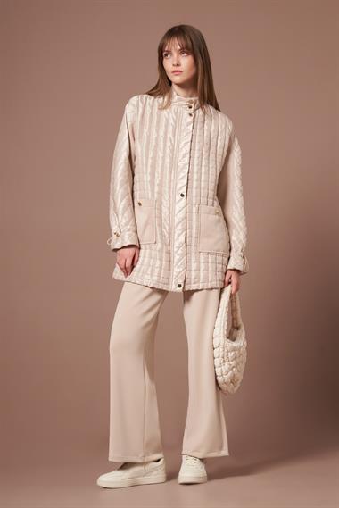 FTZ Women Kadın Kapitone Takım  Beige 31289