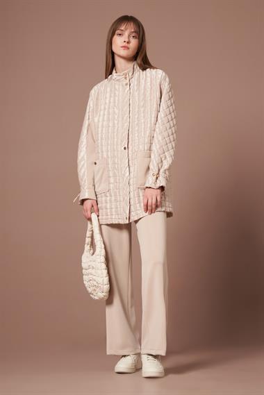 FTZ Women Kadın Kapitone Takım  Beige 31289