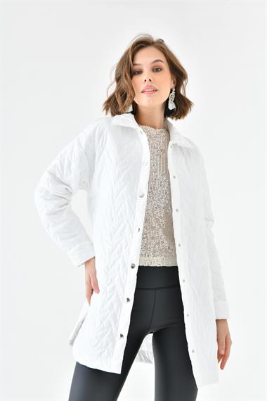 FTZ Women Kadın Kapitoneli Kap  Ekru 30629