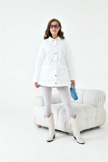 FTZ Women Kadın Kapitoneli Kap  Ekru 30628