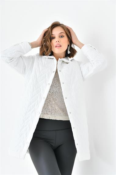 FTZ Women Kadın Kapitoneli Kap  Ekru 30629