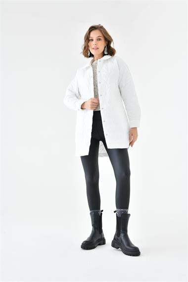 FTZ Women Kadın Kapitoneli Kap  Ekru 30629