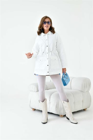 FTZ Women Kadın Kapitoneli Kap  Ekru 30628