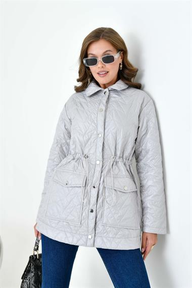 FTZ Women Kadın Kapitoneli Kap  Gri 30628