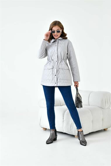 FTZ Women Kadın Kapitoneli Kap  Gri 30628