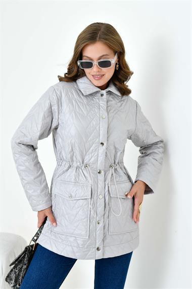 FTZ Women Kadın Kapitoneli Kap  Gri 30628