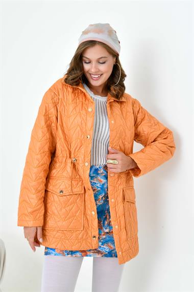 FTZ Women Kadın Kapitoneli Kap  Hardal 30628