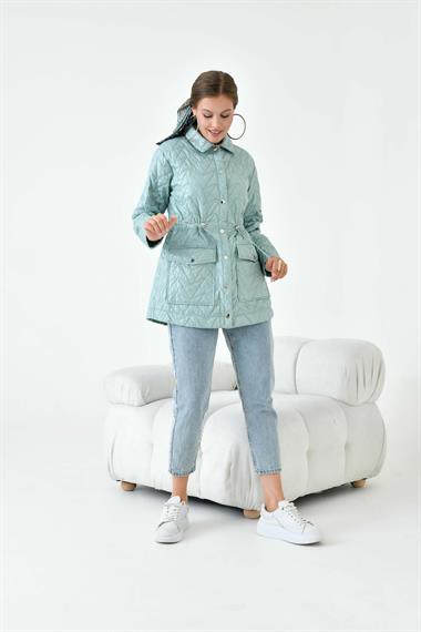 FTZ Women Kadın Kapitoneli Kap  Mint 30628