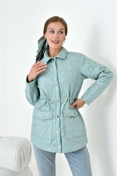 FTZ Women Kadın Kapitoneli Kap  Mint 30628