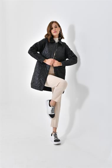 FTZ Women Kadın Kapitoneli Kap  Siyah 30629