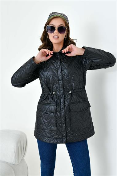 FTZ Women Kadın Kapitoneli Kap  Siyah 30628