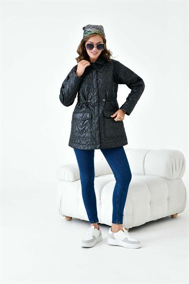 FTZ Women Kadın Kapitoneli Kap  Siyah 30628