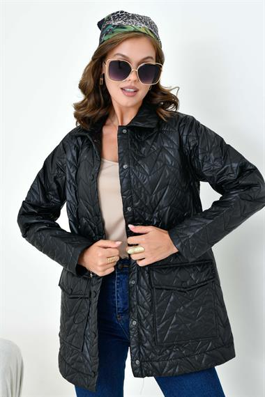 FTZ Women Kadın Kapitoneli Kap  Siyah 30628