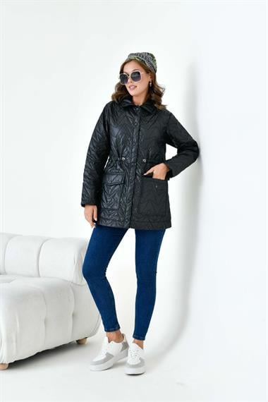 FTZ Women Kadın Kapitoneli Kap  Siyah 30628