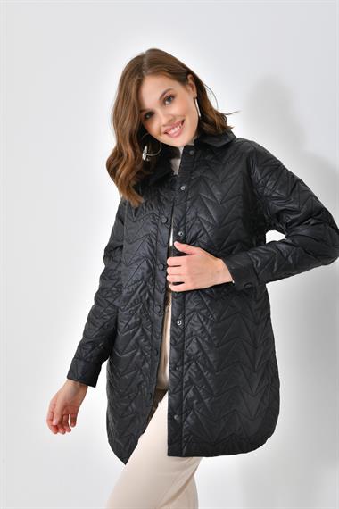 FTZ Women Kadın Kapitoneli Kap  Siyah 30629