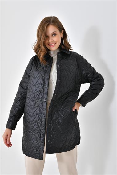 FTZ Women Kadın Kapitoneli Kap  Siyah 30629