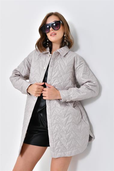 FTZ Women Kadın Kapitoneli Kap  Taş 30629