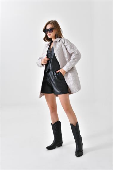 FTZ Women Kadın Kapitoneli Kap  Taş 30629