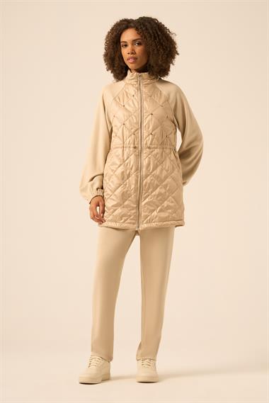 FTZ Women Kadın Kapitoneli Takım  Beige 30980
