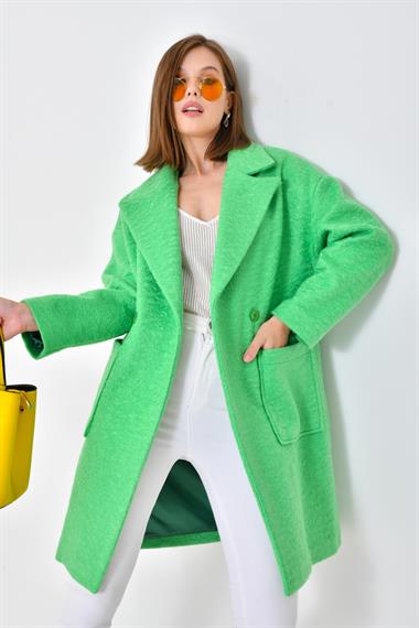 FTZ Women Kadın Kaşe Kaban  Benetton 30626