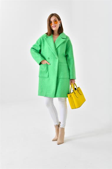 FTZ Women Kadın Kaşe Kaban  Benetton 30626