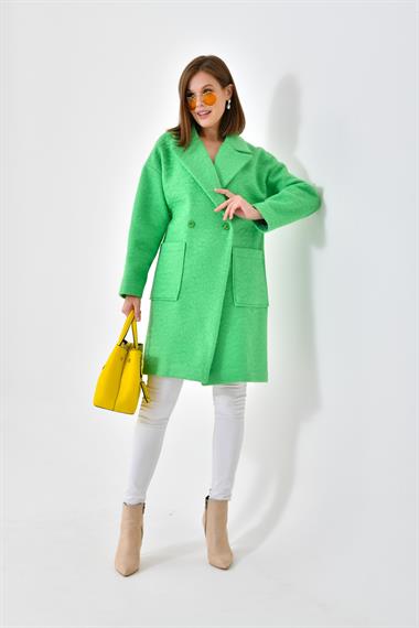 FTZ Women Kadın Kaşe Kaban  Benetton 30626