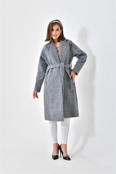 FTZ Women Kadın Kaşe Kaban  Gri 30625