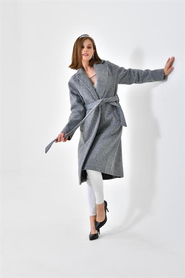 FTZ Women Kadın Kaşe Kaban  Gri 30625