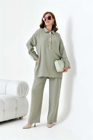 FTZ Women Kadın Keten Takım  Çağla 30874