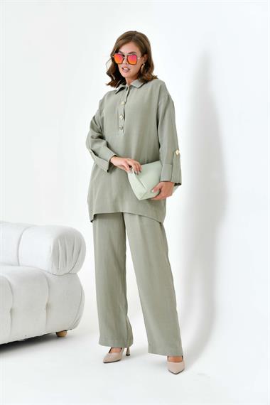 FTZ Women Kadın Keten Takım  Çağla 30874