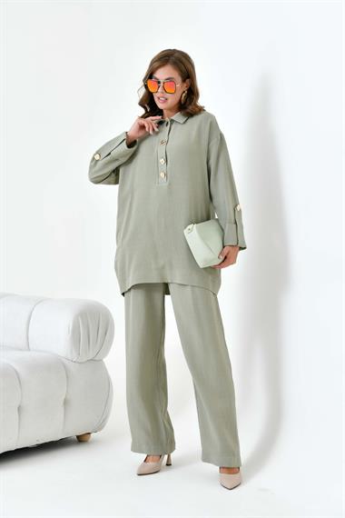 FTZ Women Kadın Keten Takım  Çağla 30874