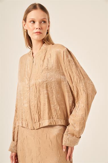 FTZ Women kadın Kraş Etekli Takım  Beige 31171